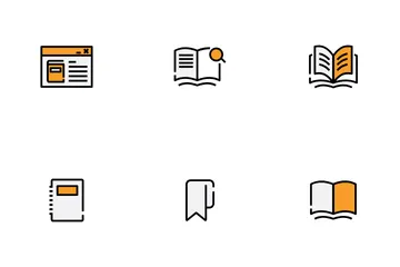 Livros da escola Pacote de Ícones
