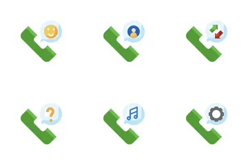 Llamada telefónica Paquete de Iconos