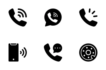 Llamada telefónica Paquete de Iconos