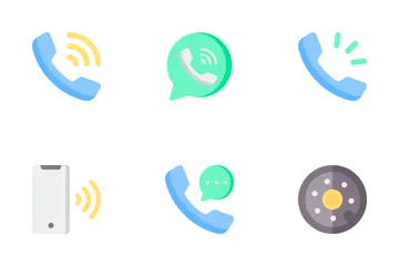 Llamada telefónica Paquete de Iconos