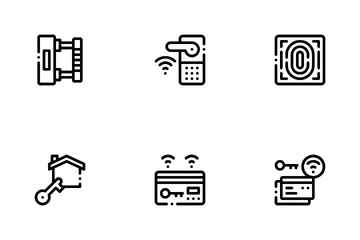 Llaves y cerraduras Paquete de Iconos