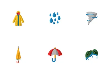 Lluvia Paquete de Iconos