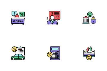 Loan Financial Credit Icon Pack