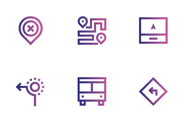Localisation et navigation Pack d'Icônes