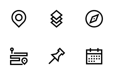 Localisation et navigation Pack d'Icônes