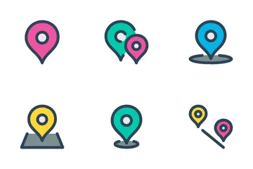 Épingles de localisation Vol-1 Icon Pack