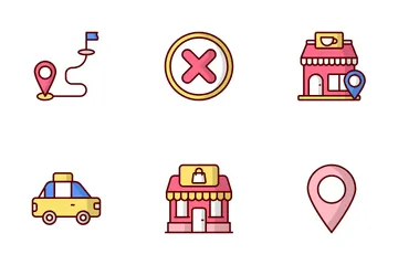Localização Pacote de Ícones