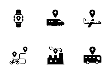 Localização e mapa Pacote de Ícones