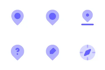 Localização e mapa Pacote de Ícones