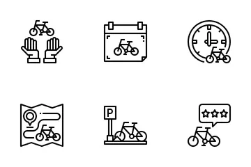 Location de vélos Pack d'Icônes