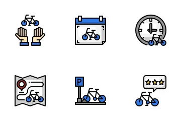 Location de vélos Pack d'Icônes