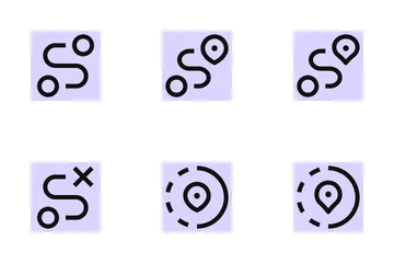 場所と地図 アイコンパック