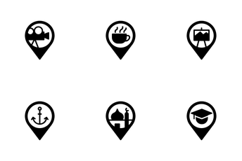 Location Pin (Glyph) Icon Pack