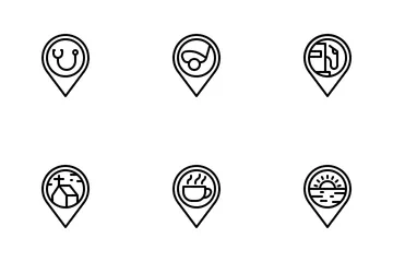 Location Pin (Outline) Icon Pack