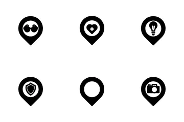Location Pins Filled Icon Pack