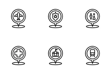 Locations Interests Icon Pack
