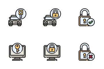 Lock And Key Icon Pack