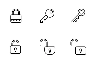 Lock And Key Icon Pack