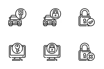 Lock And Key Icon Pack