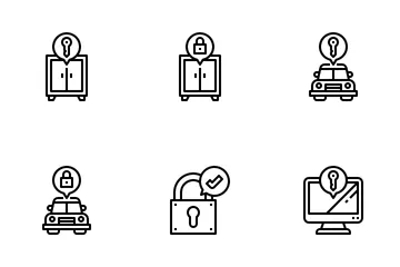 Locks And Keys Icon Pack