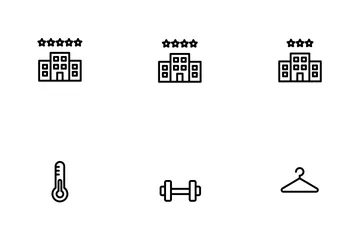 Lodging & Amenities UI Icon Pack