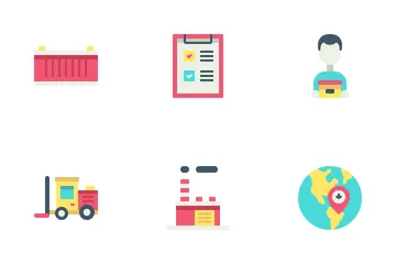 Logistic And Delivery (Flat) Icon Pack