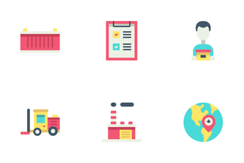 Logistic And Delivery (Flat) Icon Pack