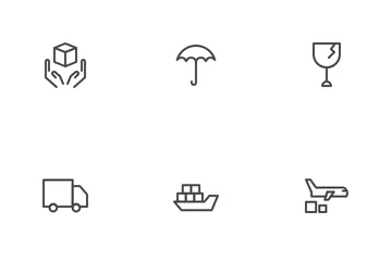 Logistic And Transportation Icon Pack