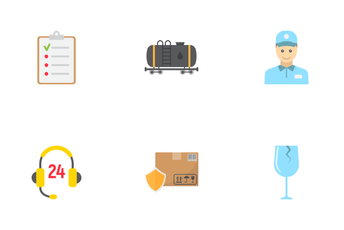 Logistic & Delivery Flat Icons Icon Pack