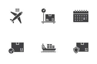 Logistic & Delivery Glyph Icons