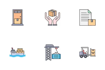 Logistic Delivery Icon Pack