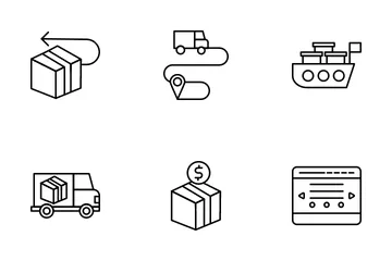 Logistic Delivery Icon Pack