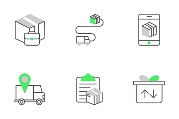 Logistic Delivery Icon Pack