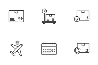 Logistic & Delivery Line Icons