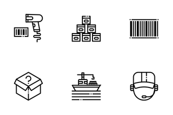 Logistic Outline Icon Pack