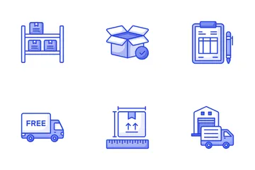 Logistica e consegna Icon Pack