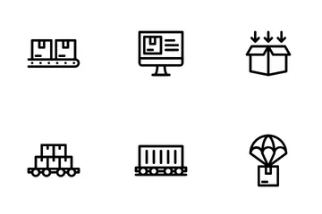 Logística e Entrega Pacote de Ícones