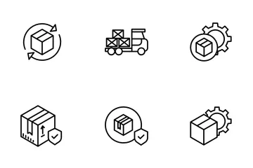 Logística e Entrega Pacote de Ícones
