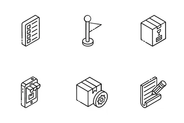 Logística y Distribución Paquete de Iconos