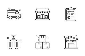 Logistics And Delivery Icon Pack