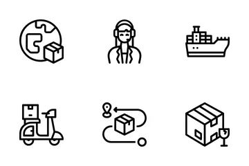 Logistics And Delivery Icon Pack