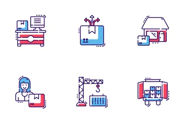 Logistics And Delivery Icon Pack