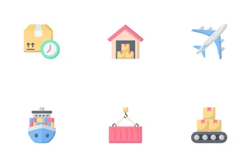 Logistics And Delivery Icon Pack