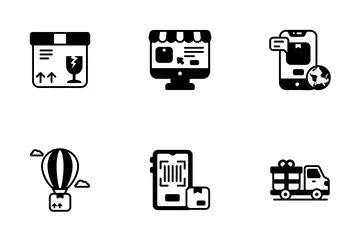 Logistics And Delivery Service Icon Pack