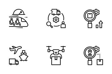 Logistics And Supply Chain Management Icon Pack