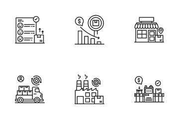 Logistics And Supply Chain Management Icon Pack