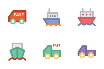 Logistics Delivery 1 Icon Pack