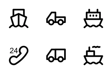 Logistics Delivery  Icon Pack