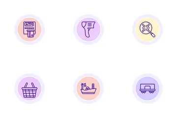 Logistics Delivery Icon Pack
