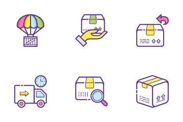 Logistics Delivery Flat Outline Concepts 1 Icon Pack